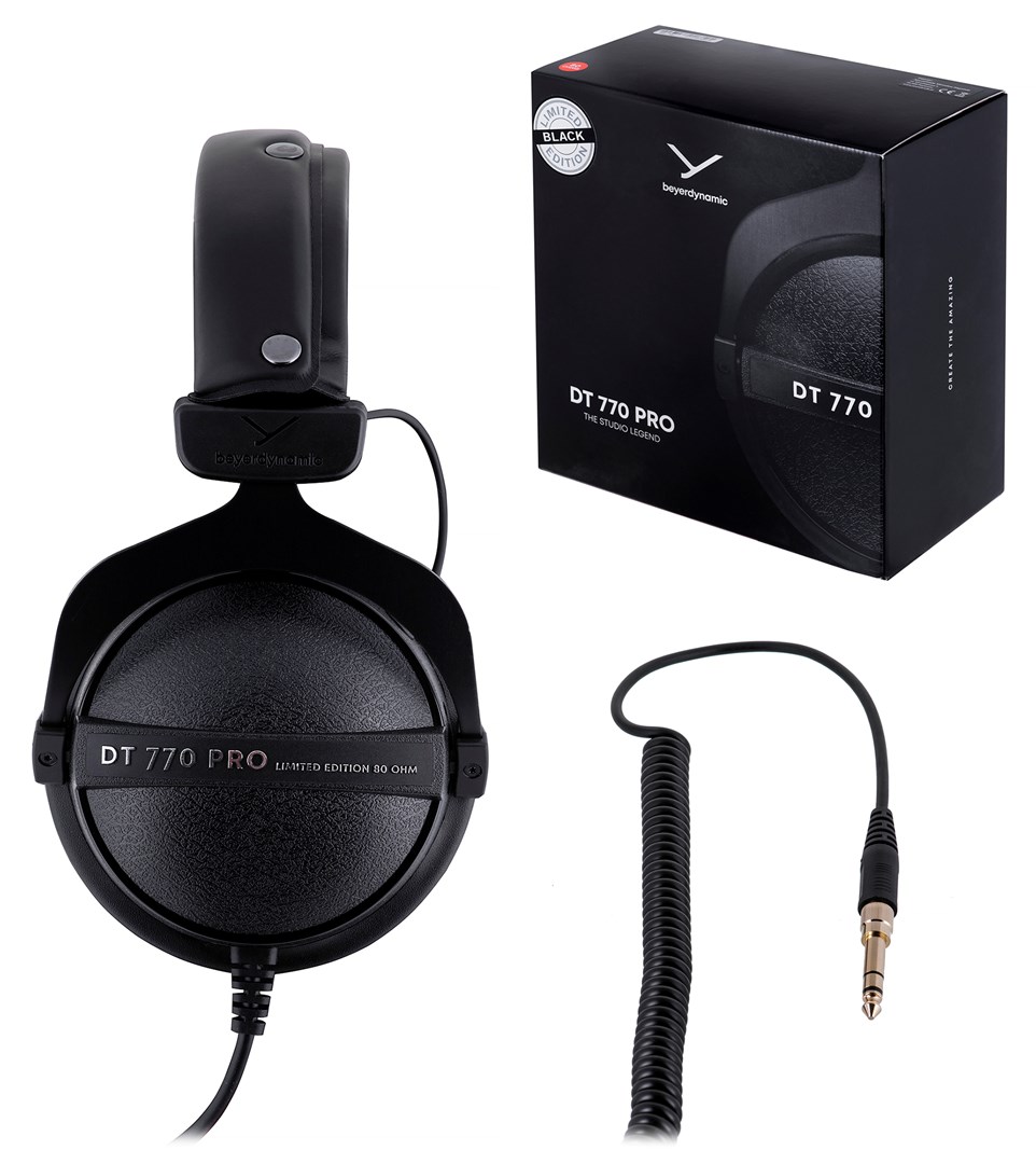Kufje Beyerdynamic DT 770 Pro, me kabllo, të zeza