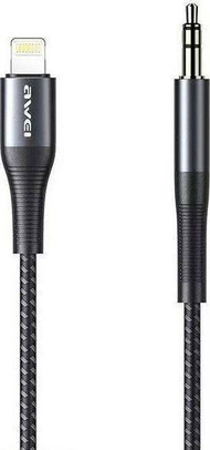 Kabllo audio Awei Lightning në 3.5mm, 1m, e zezë