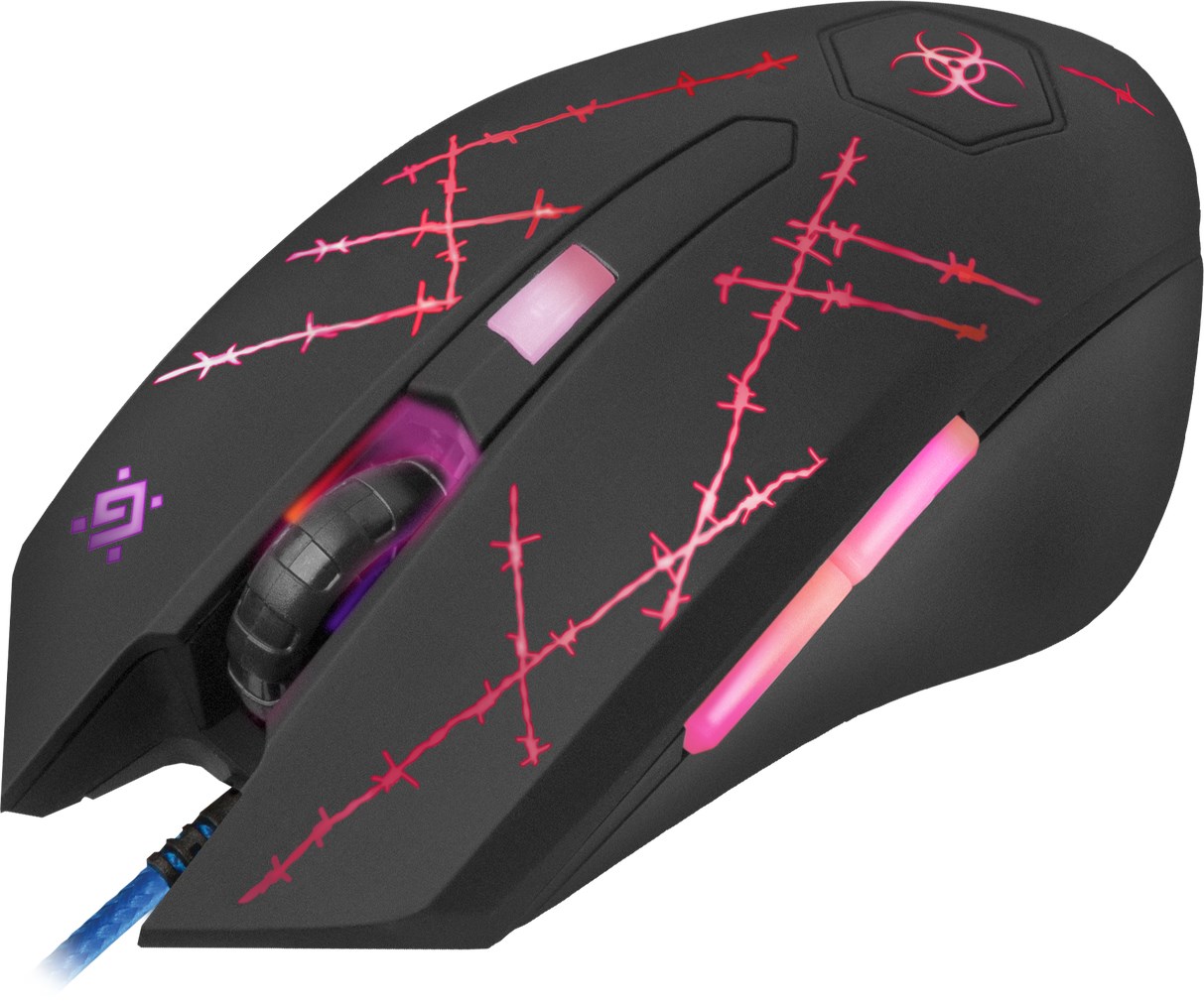 Maus lojërash Defender FORCED GM-020L, USB, 3200 DPI, i zi