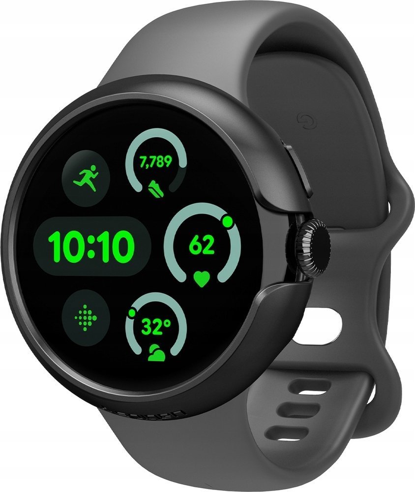 Kornizë mbrojtëse Spigen Thin Fit për Google Pixel Watch 41mm, kompatibile 1 2 3, e zezë