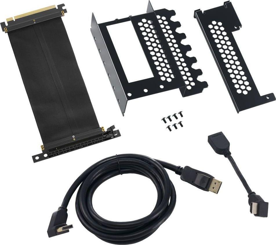 Mbajtës vertikal për kartë grafike CableMod CM-VPB-HDK-R, PCIe x16 Riser, i zi