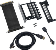 Mbajtës vertikal për kartë grafike CableMod CM-VPB-HDK-R, PCIe x16 Riser, i zi