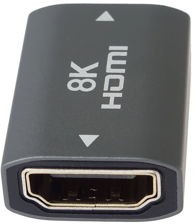 Përshtatës PremiumCord HDMI A - HDMI A, Female/Female, 8K@60Hz, metal