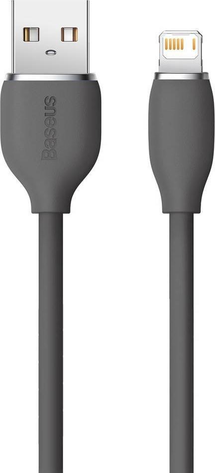 Kabllo USB Baseus Jelly Liquid Silica Gel, USB A në Lightning, 1.2m, e zezë