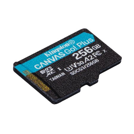 Kartë memorie Kingston Canvas Go Plus microSDXC, 256GB, 170MB/s, A2