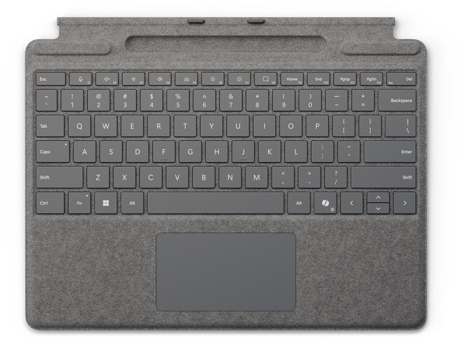 Tastierë Microsoft Surface Pro Keyboard With Pen Storage, me touchpad, me Fn keys, e zezë