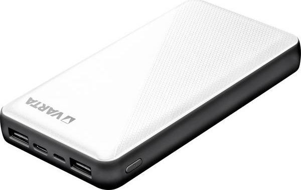 Powerbank Varta Energy 15000mAh, 2 porte USB, e bardhë e zezë