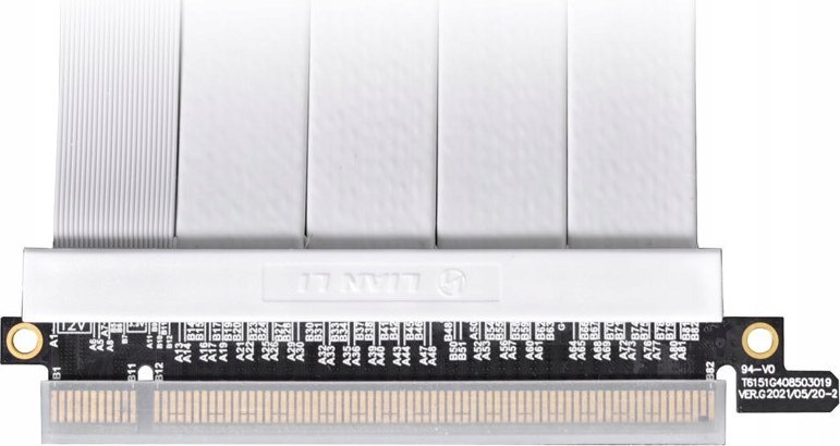 Kabllo riser PCIe 4.0 Lian Li PW-PCIV-4-90W, x16, 90cm, e zezë
