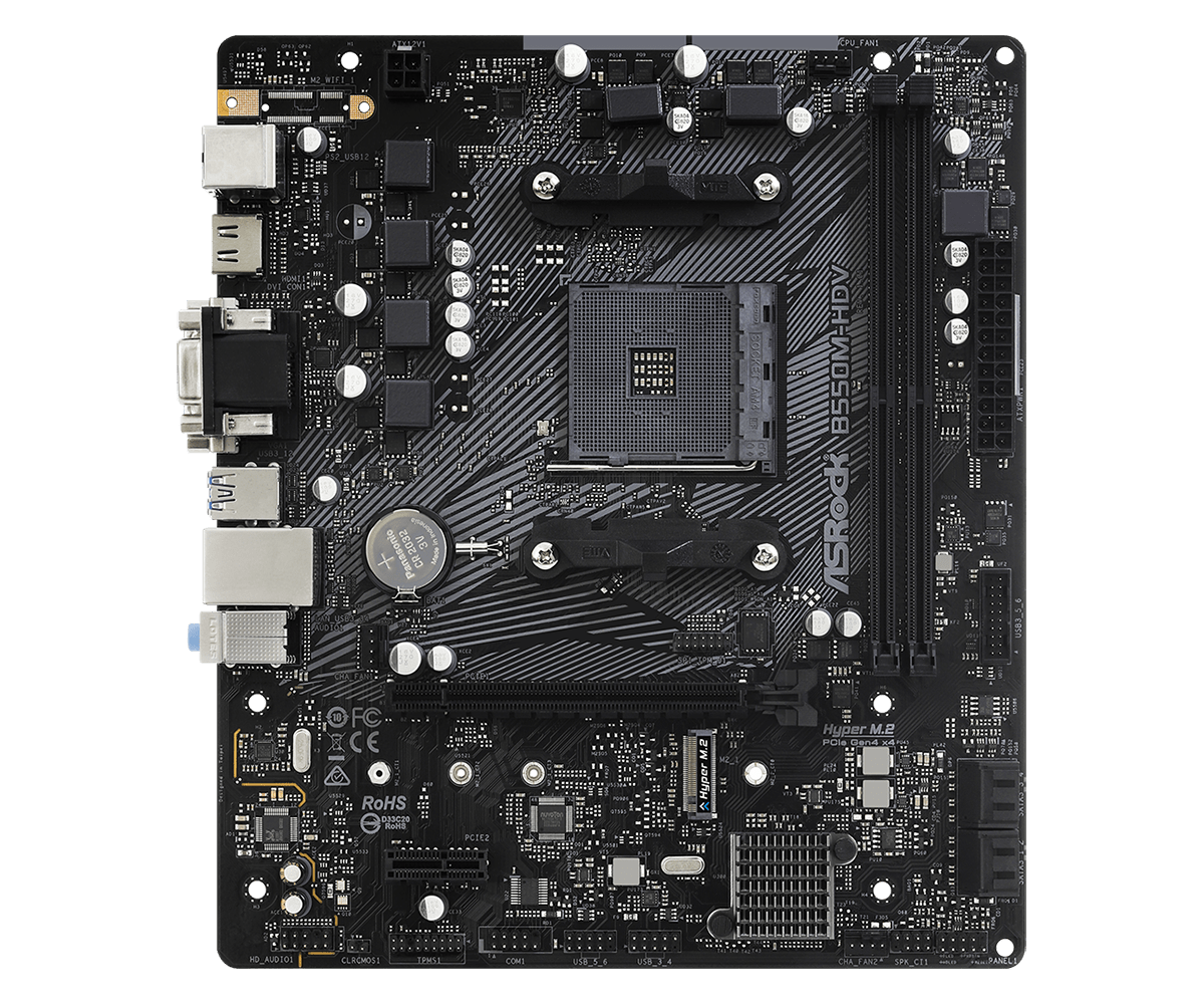 Motherboard ASRock B550M HDV, Micro ATX, Socket AM4, DDR4