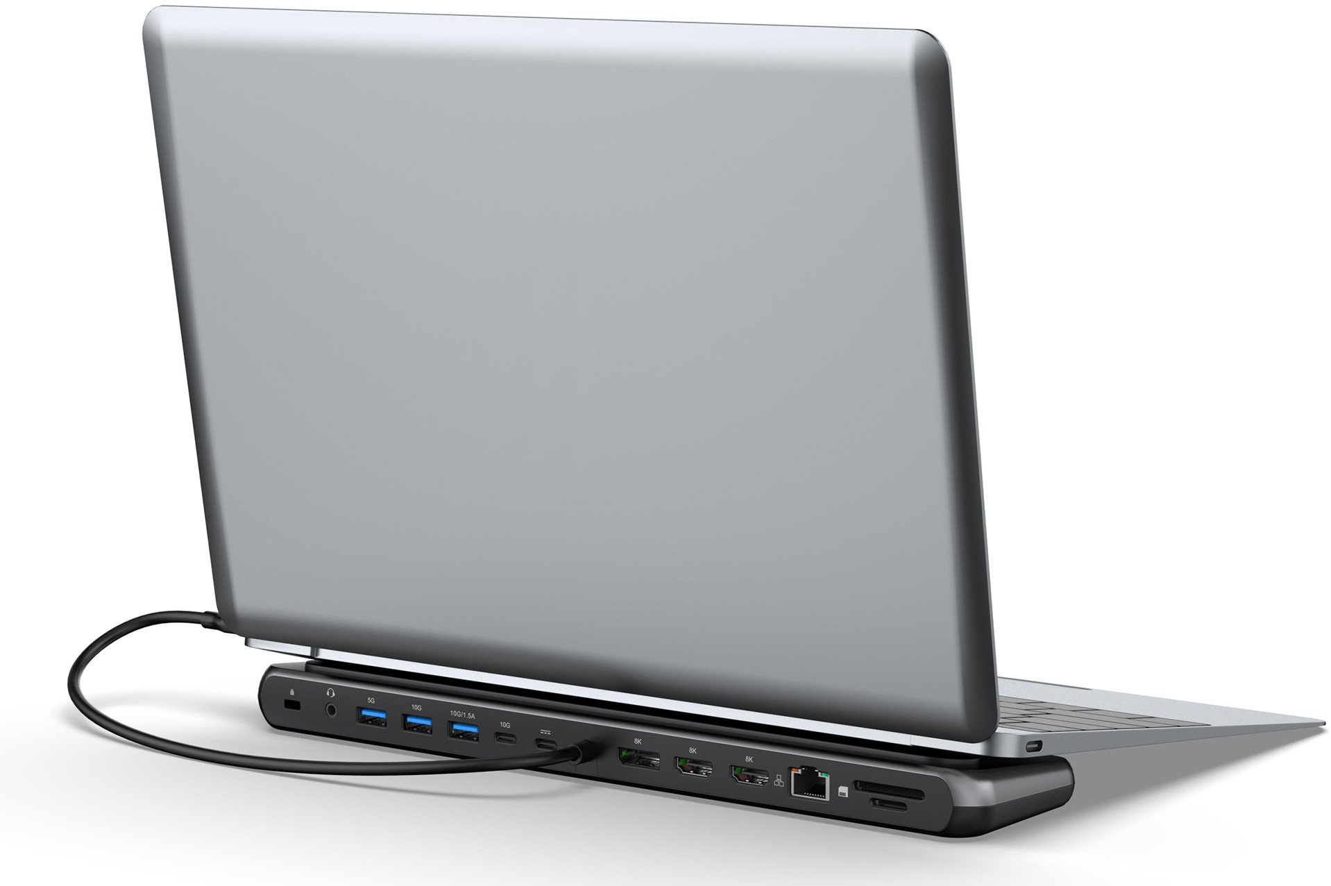 Docking station Digitus USB C 8K, 12 porta, Power Delivery 85W, gri