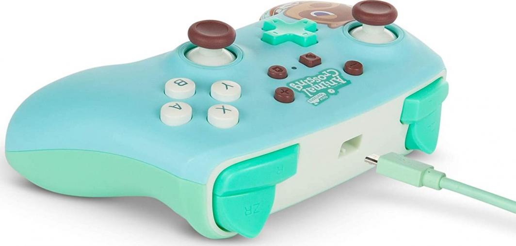 Kontroller PowerA Animal Crossing Tom Nook, me kabllo, i kaltër