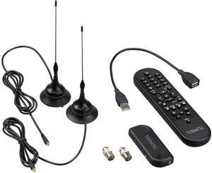 Tuner TV USB TerraTec T5 10908, DVB T, me telekomandë, i zi