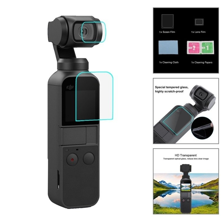 Set aksesorësh Puluz 43 në 1, për DJI Osmo Pocket dhe GoPro, me kuti transporti, i zi
