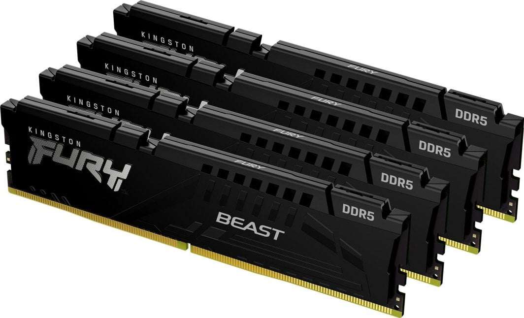Memorie Kingston Fury Beast, DDR5, 128 GB, 5600 MHz, CL40, KF556C40BBK4-128