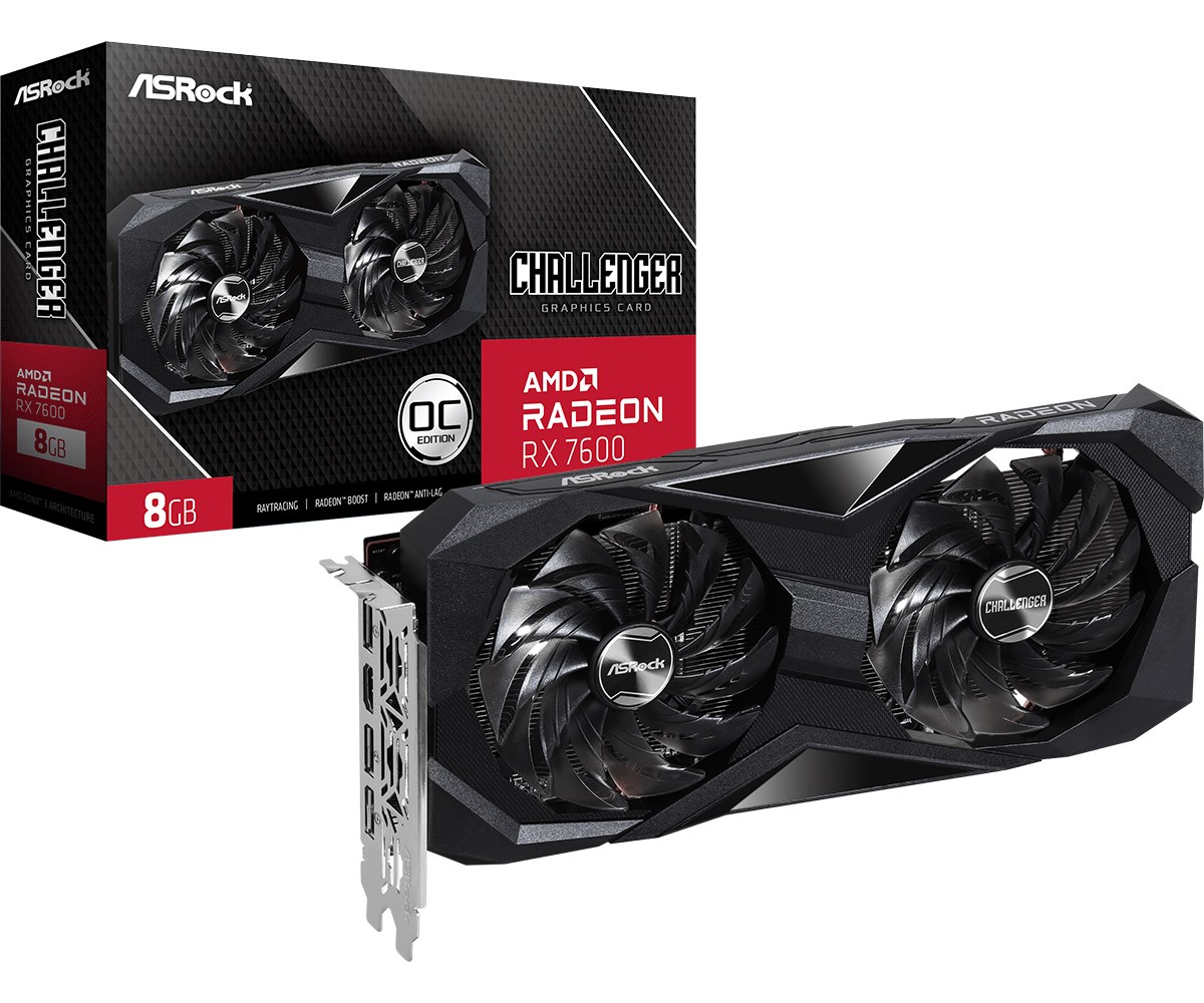 Kartelë grafike ASRock Radeon RX 7600 Challenger OC 8GB GDDR6