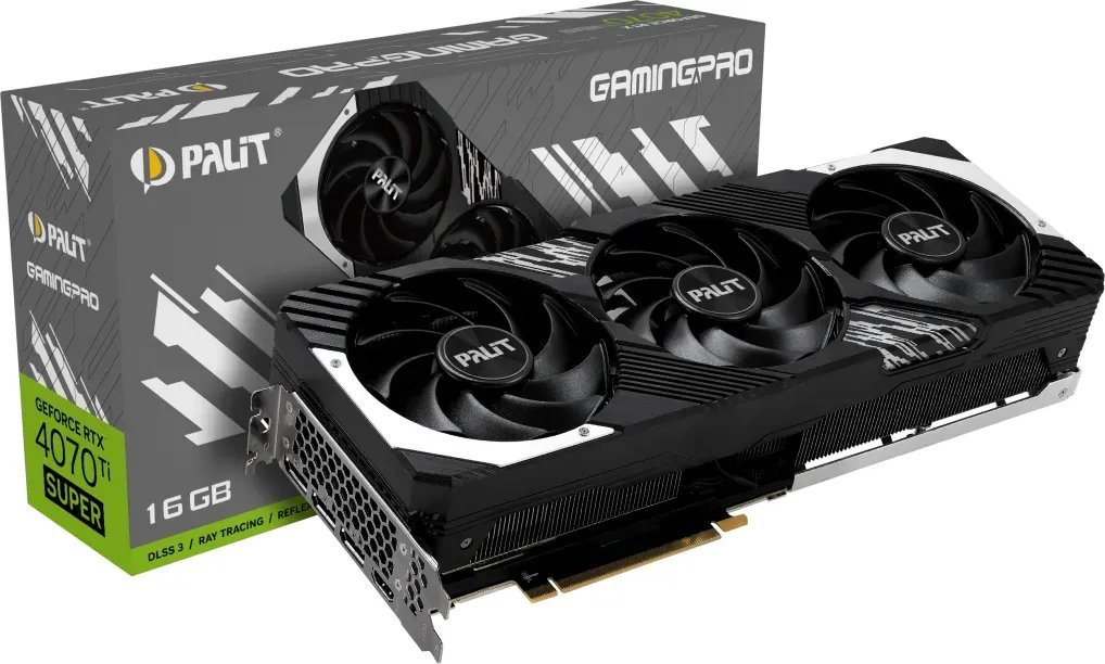 Kartelë grafike Palit GeForce RTX 4070 Ti SUPER GamingPro 16GB GDDR6X