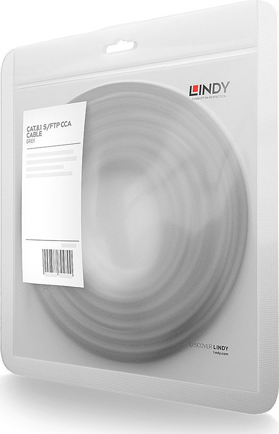 Kabllo rrjeti Lindy 47434, CAT8 S/FTP, 2m, gri