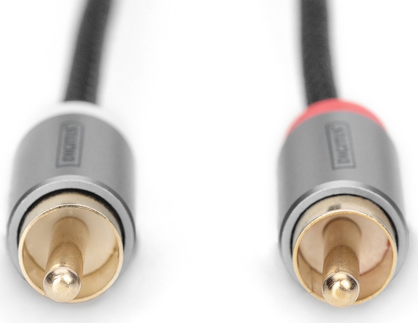 Kabllo audio Digitus Stereo në 2RCA, 1m, e zezë