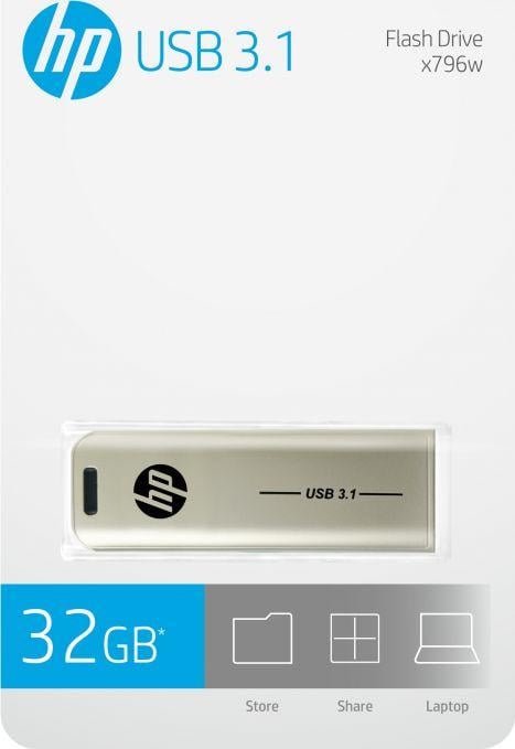 USB Pendrive HP x796w, 32 GB, i artë