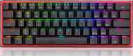 Tastierë mekanike gaming Redragon Fizz Pro, 60%, Bluetooth dhe wireless, RGB, e zezë