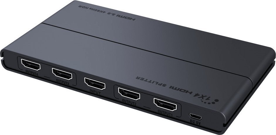 Splitter HDMI PremiumCord 2.0, 1 në 4 porta, 4K 60Hz, HDR