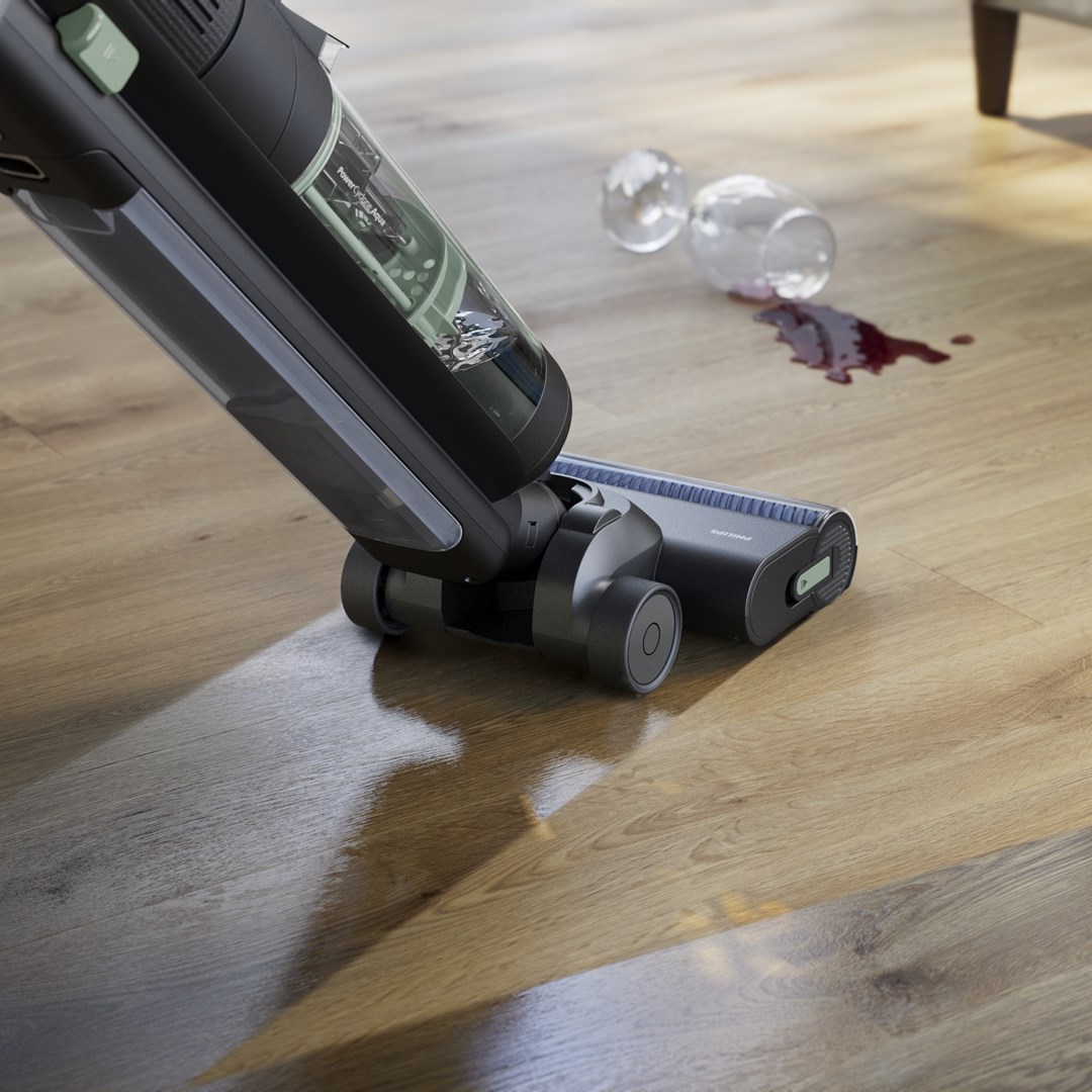 Fshesë me korrent Philips AquaTrio Cordless 7000 Series XW7263/11, pa kabllo, 3 në 1, gri