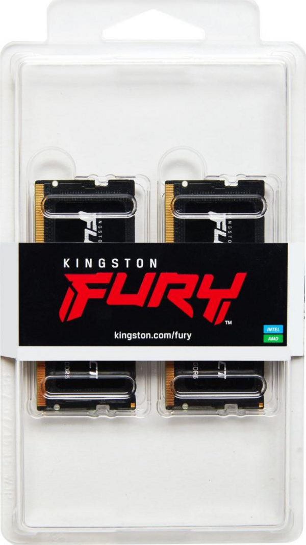 RAM Memorie Kingston Fury (KF548S38IBK2-64), SODIMM, DDR5, 64GB, 4800MHz, CL38