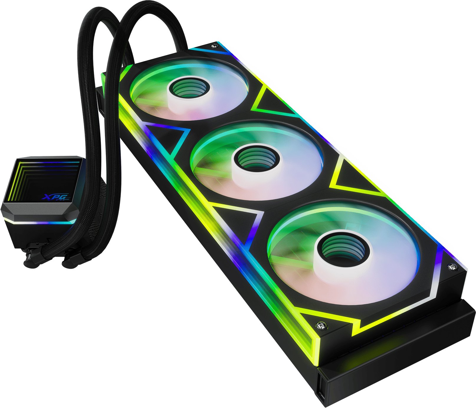 Ftohës uji CPU XPG Levante II 360, radiator 360 mm, RGB, i zi