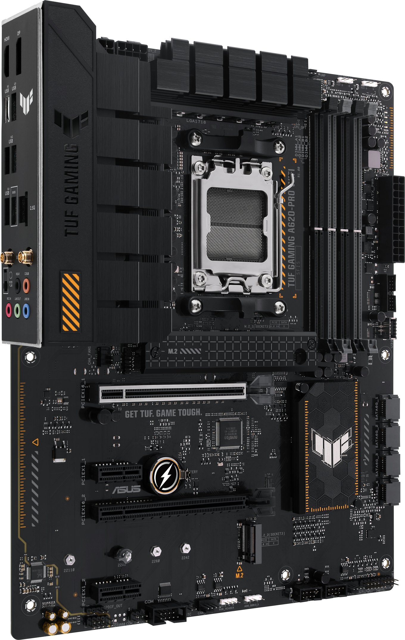 Pllakë amë Asus TUF Gaming A620 PRO WIFI, DDR5, Wi Fi 6, e zezë