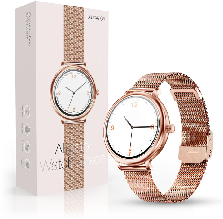 [OUTLET] Orë e mençur Aligator Watch Grace, rozë e artë