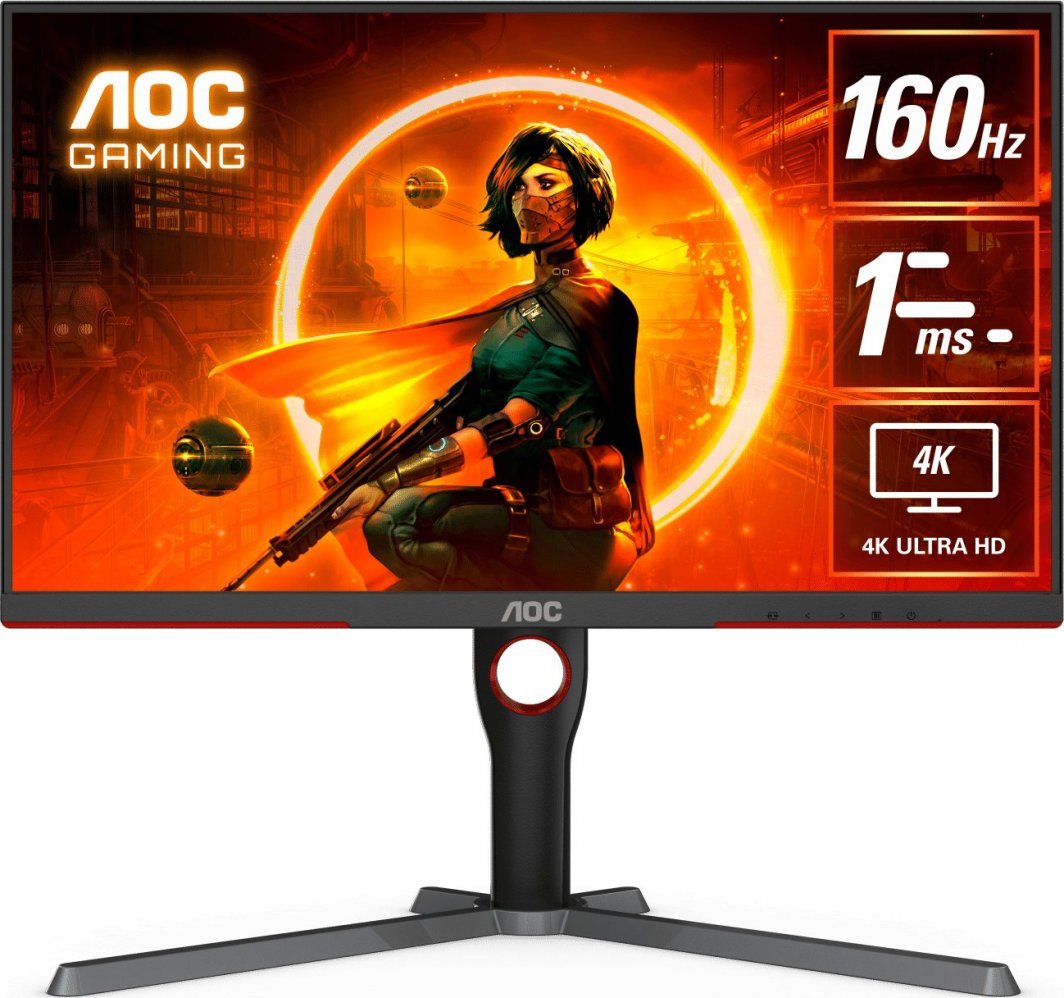 Monitor AOC U27G3X/BK, 27'', UHD-4K, 160Hz, i zi