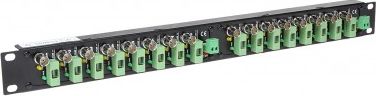 Patch panel Delta G-16/R19, 16x BNC, 19", metalik