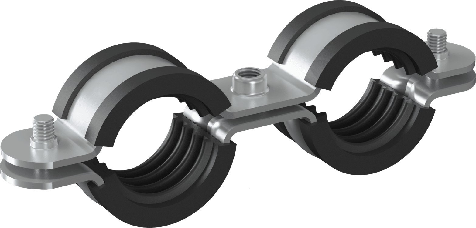 Kapëse dyfishe tubash NICZUK UDG 1/2, 20 23mm, e galvanizuar