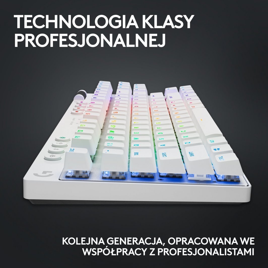 Set Logitech Tastierë PRO X TKL Lightspeed GX + Maus G PRO X SuperLight 2, të bardhë