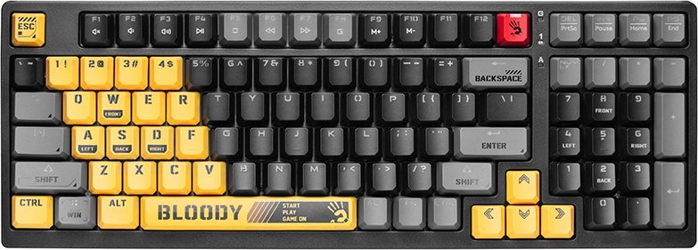 Tastierë mekanike A4TECH Bloody S98 Sports Lime, Bloody Red Plus switches, me drita, e gjelbër