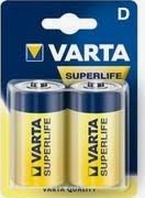 Bateri Varta Superlife D / R20, 2 copë