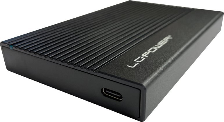 Kuti eksterne për HDD SSD LC-Power LC-25U3-C, 2.5", USB-C 3.2, e zezë