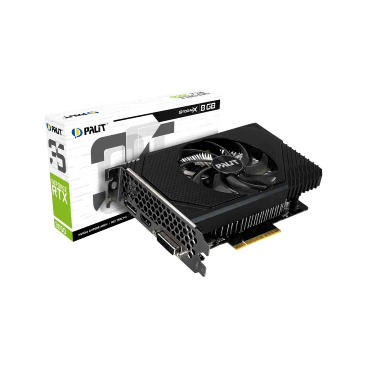 Kartë grafike Palit GeForce RTX 3050 StormX, 8GB GDDR6, ARGB