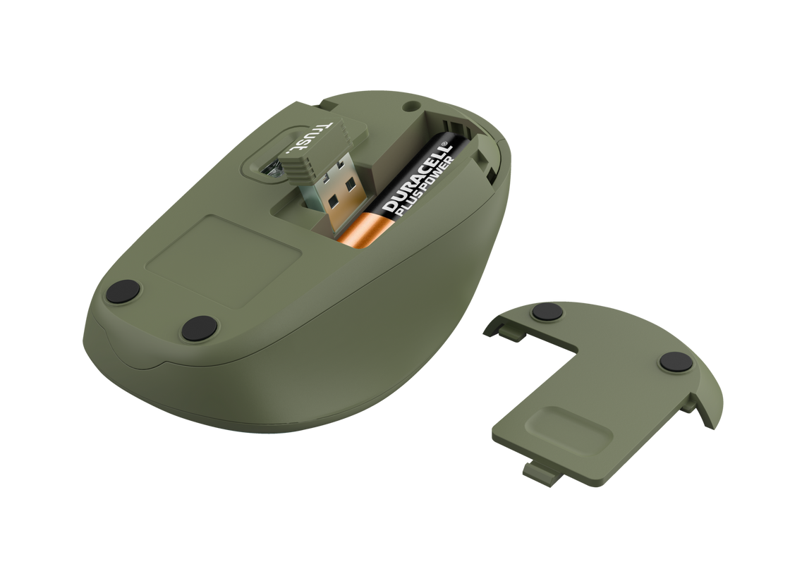 Maus Trust Yvi+, Wireless, Silent, i gjelbër