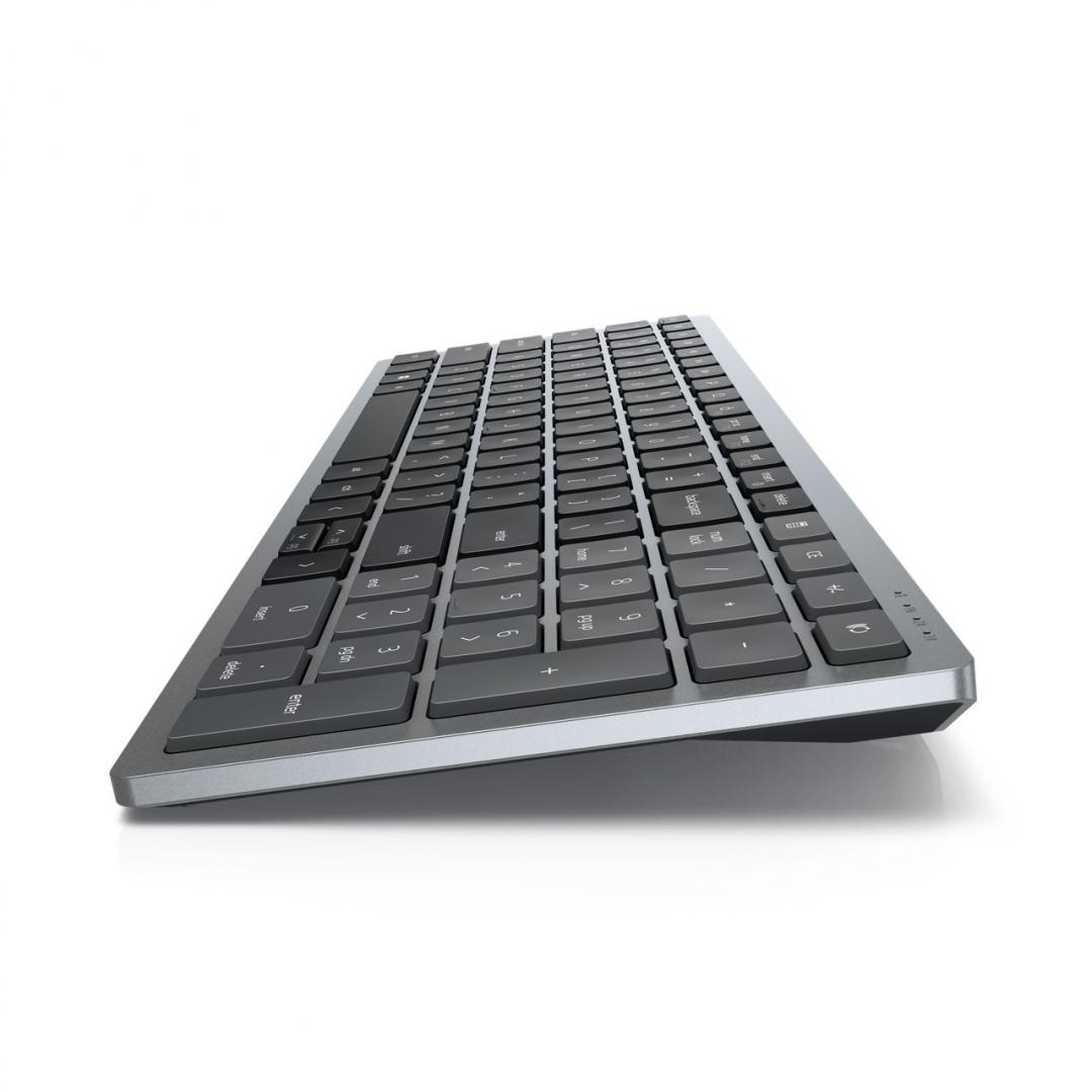 Tastierë wireless Dell KB740, Bluetooth 5.0, 2.4 GHz, e zezë