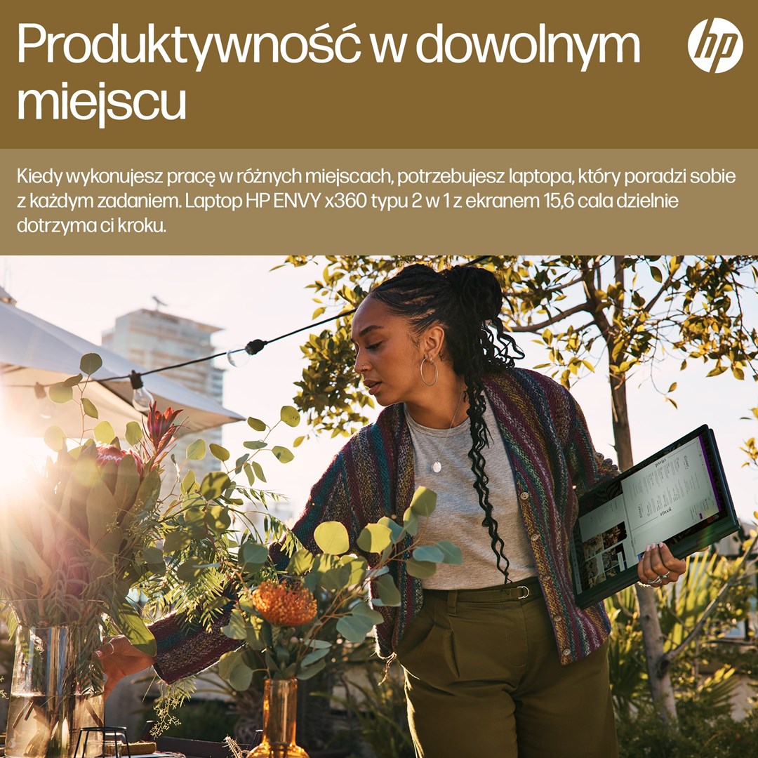 Laptop HP ENVY x360 15-fh0006nw , 15.6", AMD Ryzen 5, 16 GB RAM, 512 GB SSD, i zi