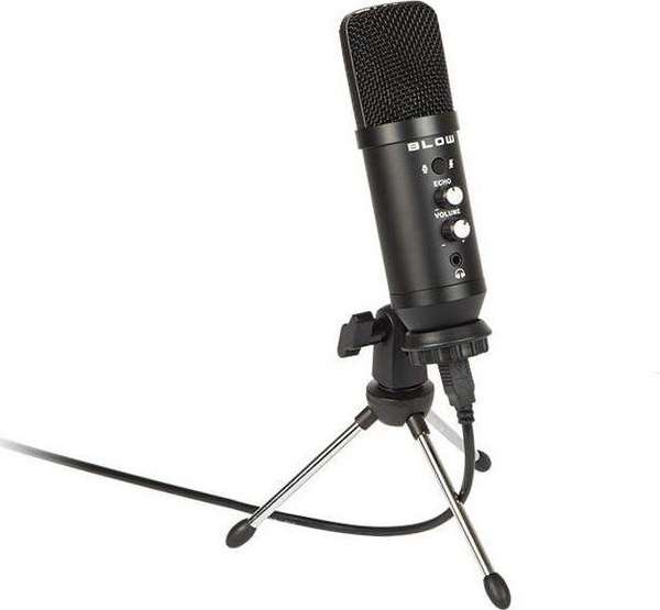 Mikrofon studio Blow, me tripod, USB, i zi