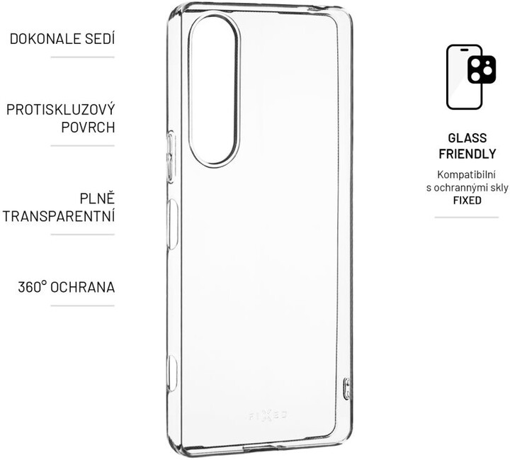 Mbrojtëse FIXED Story për Sony Xperia 1 V, transparente