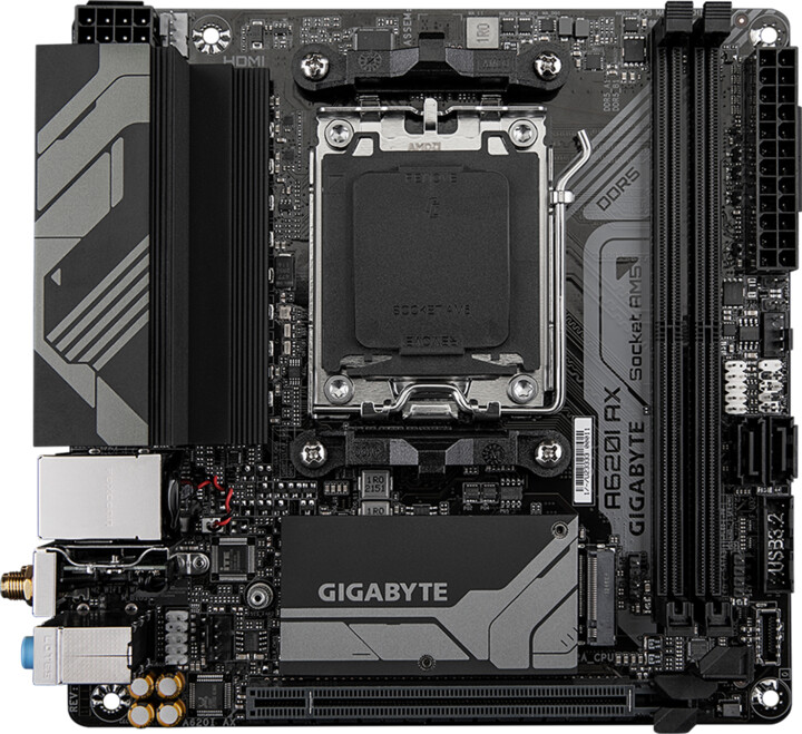 Pllakë amë GIGABYTE A620I AX, AM5, mITX