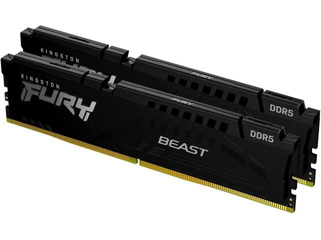 RAM Kingston FURY Beast, 64GB DDR5, 6000MT/s, CL40, црна