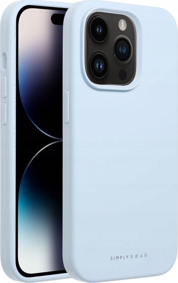 Mbulesë telefoni Roar Cloud Skin për iPhone 16 Pro, silikon, blu e çelët