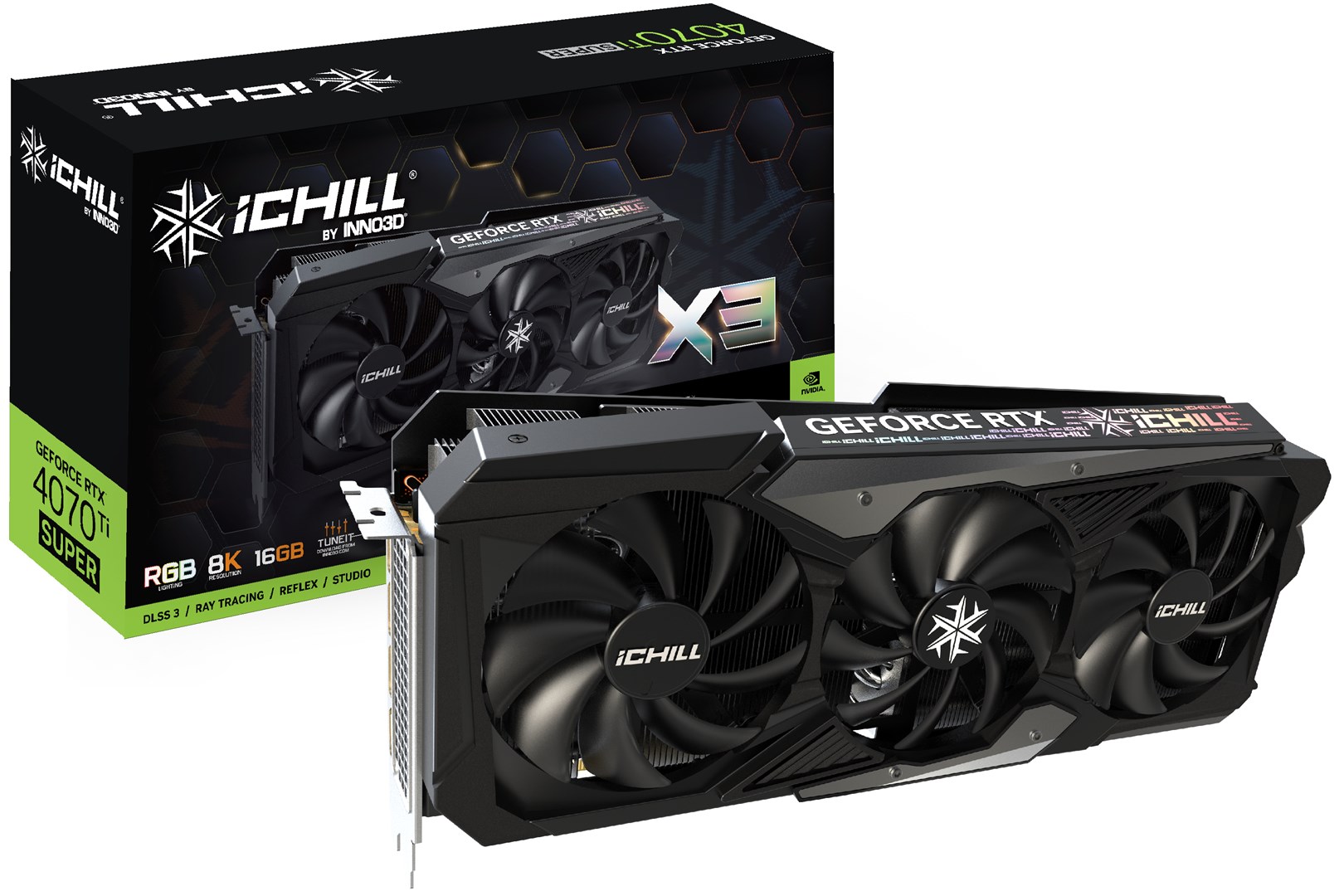 Kartë grafike Inno3D iChill NVIDIA GeForce RTX 4070 Ti, 16 GB GDDR6X