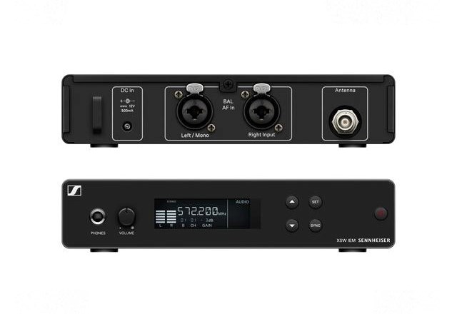 Sistem monitorimi in ear Sennheiser XSW IEM SET, wireless, për skenë, i zi