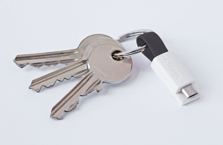 Kabllo Incharge MicroUSB, 8 cm, e zezë