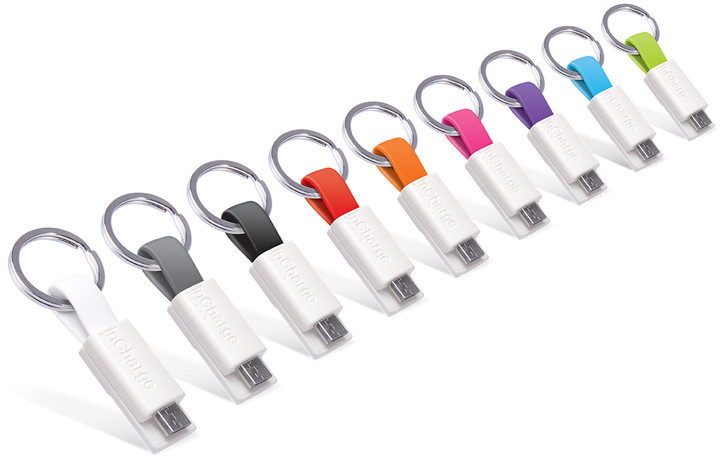 Kabllo Incharge MicroUSB, 8 cm, e zezë